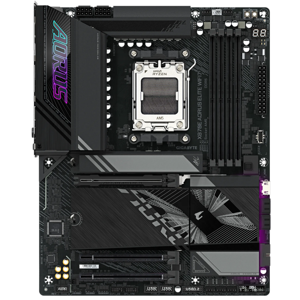 GIGABYTE X870E-A-ELT-WIFI7 AORUS ELİTE WIFI7 HDMI USB AM5