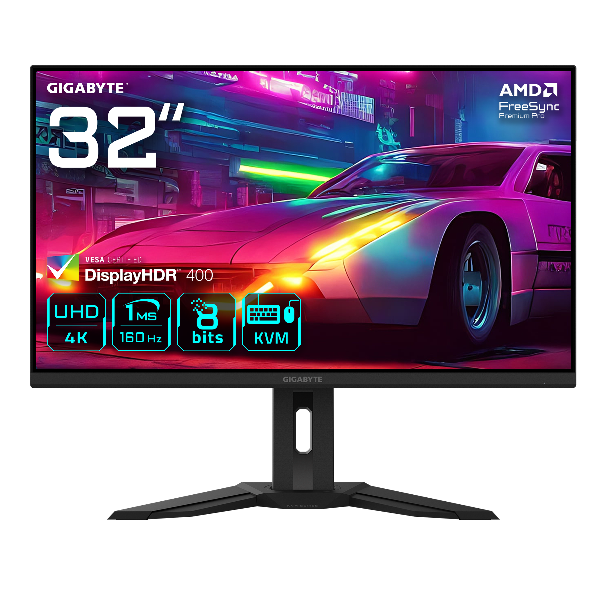 31.5" GIGABYTE M32UP 1MS 160HZ 4K UHD HDMI MONITOR