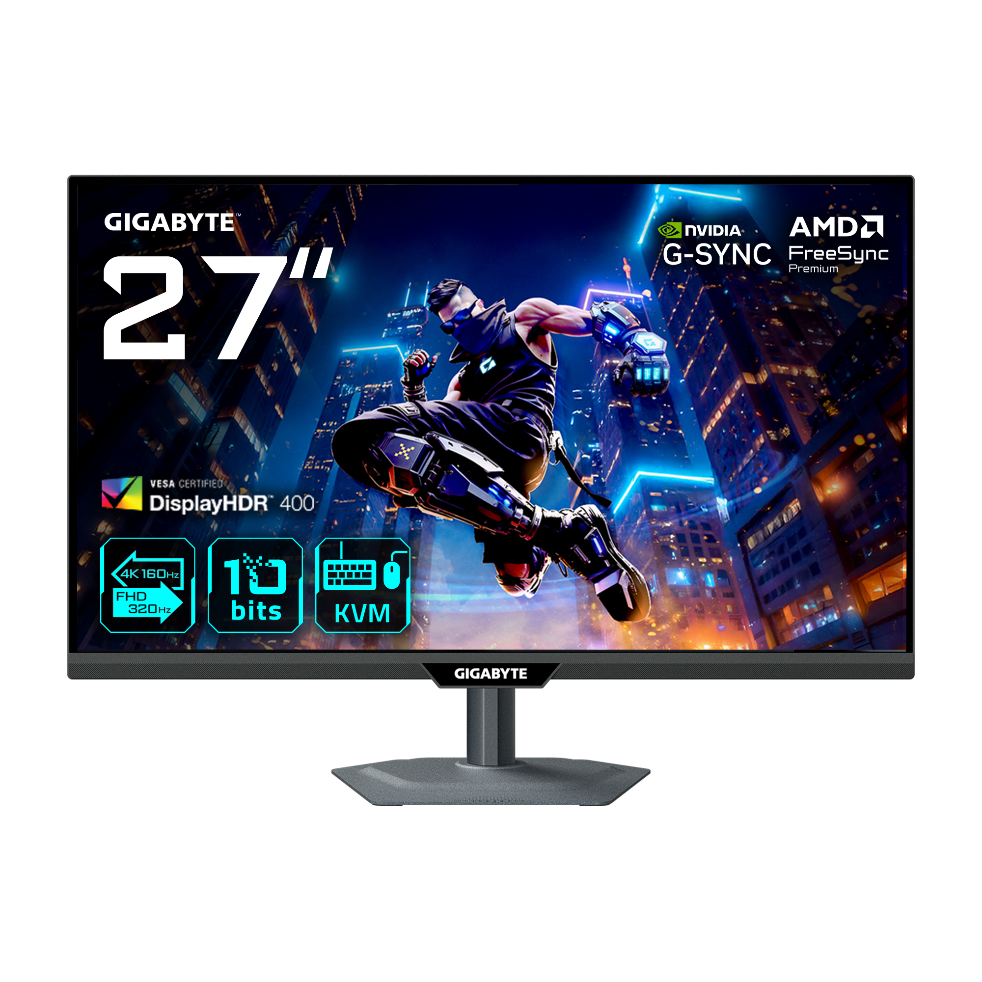 27" GIGABYTE M27UP 4K 160HZ FHD 320HZ 1MS MONITOR