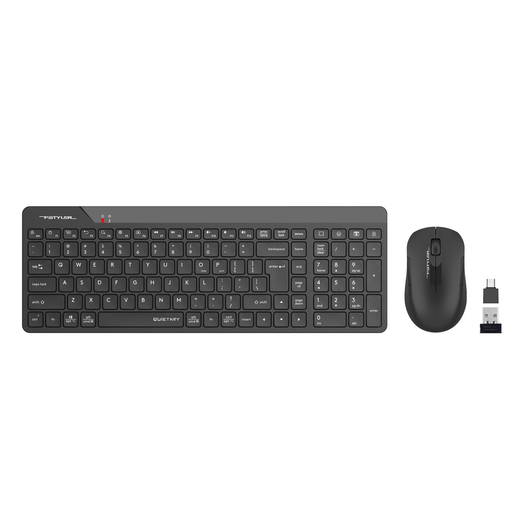 A4 TECH FG2300 Q SILENT 2.4 GHZ AİR2 SİYAH KLAVYE+MOUSE