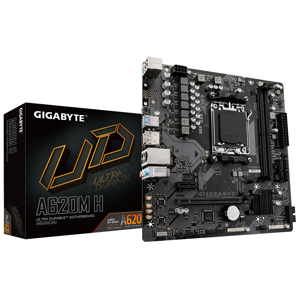 GIGABYTE A620M H DDR5 6400(OC) HDMI DP MATX AM5