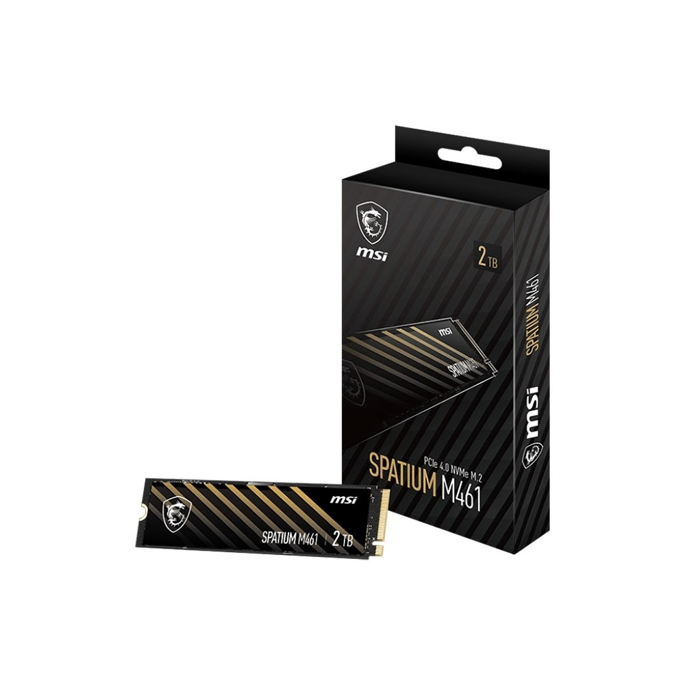 MSI SPATIUM M461 2TB PCIE 4.0 NVME M.2 SSD