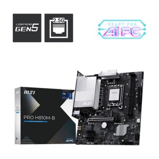 MSI PRO H810M-B DDR5 6400MHz (OC) M.2 mATX 1851P