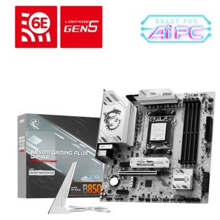MSI B850M GAMING PLUS WIFI6E DDR5 AM5 8200MHZ(OC) HDMI DP 2X M.2 USB 10GBS 2.5G LAN WI-FI 6E MATX