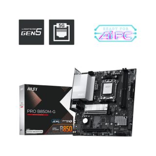 MSI PRO B850M-G M5 DDR5 8200MHZ(OC) HDMI DP 2X M.2 USB 10GBS 5G LAN MATX
