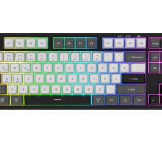 HAWK GAMING HK220BW SIYAH BEYAZ GAMING KLAVYE