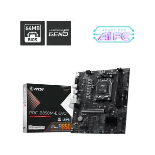 MSI PRO B850M-E EVO DDR5 ANAKART 8200MHz(OC)